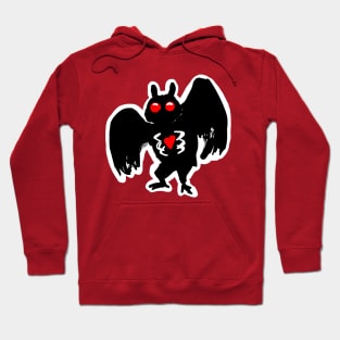 MOTHMAN buddy little baby mothman bae cute chibi Hoodie